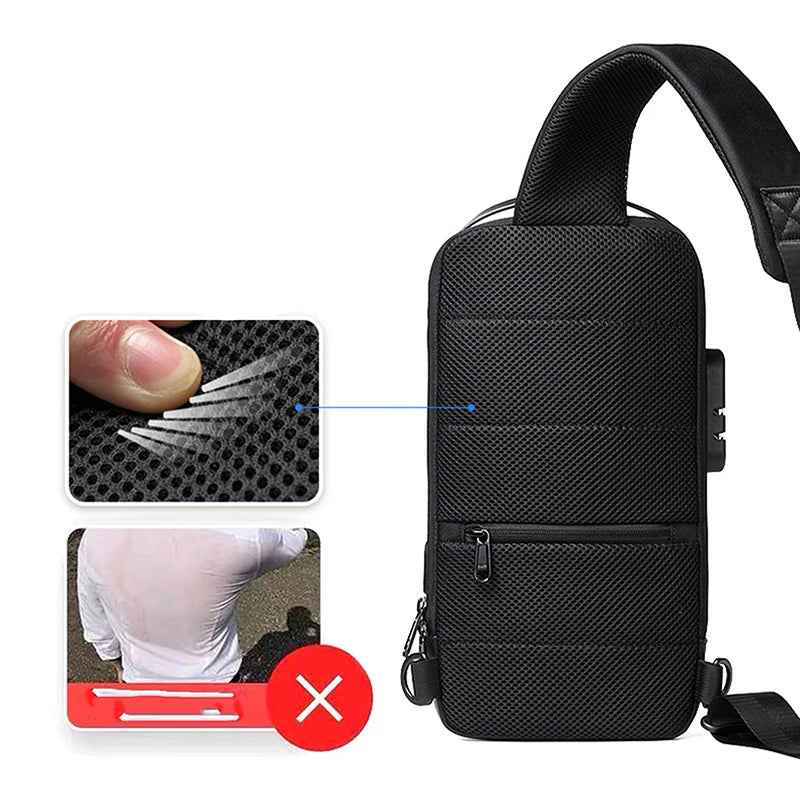 Anti-Theft Crossbody Bag with USB Charging (Waterproof) | Selby Original™